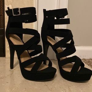 MARCOREPUBLIC Indianapolis Women's Open Toe High Platform High Heeled Stilettos